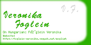 veronika foglein business card